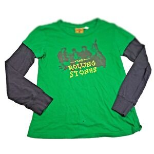 Vtg Y2K Rockware Anthill Trading The Rolling Stones Long Sleeve T-shirt BOYS Med